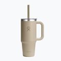 Tazza Hydro Flask Travel Tumbler Clear Lid 710 ml oat