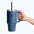 Mug termico Hydro Flask Travel Tumbler Clear LID 945 ml harbor blue 5