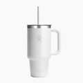 Borraccia termica Hydro Flask Travel Tumbler Clear Lid white