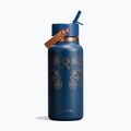 Borraccia termica Hydro Flask Wide Mouth with Flex Straw Cap 946 ml western dark blue