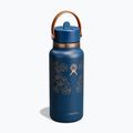 Borraccia termica Hydro Flask Wide Mouth with Flex Straw Cap 946 ml western dark blue 2