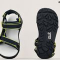 Sandali da trekking per bambini Jack Wolfskin Seven Seas 3 blu/lime 9