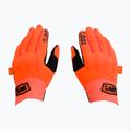 Guanti da ciclismo 100% Cognito arancione fluorescente/nero 3