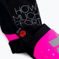 Guanti da ciclismo da donna 100% Brisker rosa neon/nero 4
