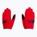 Guanti da ciclismo per bambini 100% Ridecamp Youth rosso 3