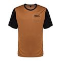 Maglia ciclismo uomo 100% Ridecamp Jersey terracotta nero