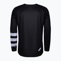 Maglia ciclismo uomo manica lunga 100% R-Core nero bianco 2