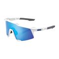 100% Speedcraft Occhiali da sole con lenti a specchio multistrato bianco opaco/blu scuro 7