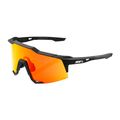 100% Speedcraft Occhiali da sole con lenti a specchio multistrato, tatto morbido nero/rosso iridato 7