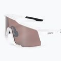 Occhiali da sole 100% Speedcraft con lenti a specchio bianco opaco/argento opaco 5