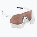 Occhiali da sole 100% lenti a specchio bianco opaco/argento opaco 5
