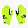 Guanti da ciclismo 100% Ridecamp giallo fluorescente 3