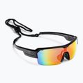 Occhiali da sole Ocean Sunglasses Race nero lucido/rosso revo