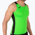 Joma Record II Tank Top fluor verde/nero da uomo per il running 4