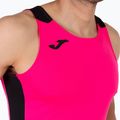 Canotta da corsa Joma Record II fluor rosa/nero da uomo 5