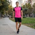 Maglia da corsa Joma Record II fluor rosa/nero da uomo 12