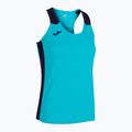 Maglia da corsa Joma Record II Tank Top fluor turchese/navy da donna 6