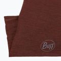 Imbragatura multifunzionale BUFF in lana merino leggera e tinta unita terra di Siena 3