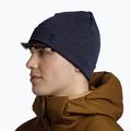 Berretto invernale BUFF in lana merino pesante e tinta unita indaco 4