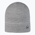 BUFF Berretto invernale leggero in lana merino tinta unita grigio chiaro