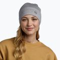 BUFF Berretto invernale leggero in lana merino tinta unita grigio chiaro 4