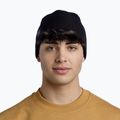 BUFF Berretto invernale a maglia incrociata tinta unita nero 3
