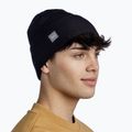 BUFF Berretto invernale a maglia incrociata tinta unita nero 4