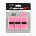 Overgrip per racchette da padel Bullpadel GB-1201 Comfort Absorbent 3 pcs. fluor pink