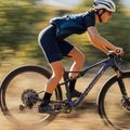 Orbea Oiz H10 2023 blu polvere di luna/arancio mountain bike 2