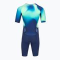 Body da triathlon da uomo Orca Athlex Aero Race Suit green print 2