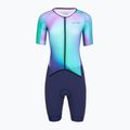 Body da triathlon da donna Orca Athlex Aero Race Suit blue print