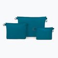 Osprey Ultralight Zipper Sack Set di 3 organizer blu fronte acqua 2