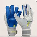 Guanto da portiere Reusch Attrakt Gold X Evolution Cut Finger Support grigio vapore/giallo sicurezza 10