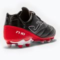 Scarpe da calcio Joma Numero-10 FG da uomo nero/rosso 14