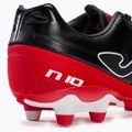 Scarpe da calcio Joma Numero-10 FG da uomo nero/rosso 8