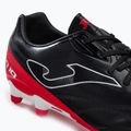 Scarpe da calcio Joma Numero-10 FG da uomo nero/rosso 9