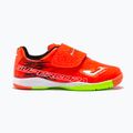 Scarpe da calcio Joma Super Copa IN corallo/verde fluor per bambini 11
