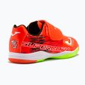 Scarpe da calcio Joma Super Copa IN corallo/verde fluor per bambini 13