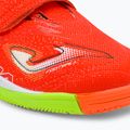 Scarpe da calcio Joma Super Copa IN corallo/verde fluor per bambini 7