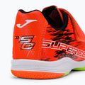 Scarpe da calcio Joma Super Copa IN corallo/verde fluor per bambini 8