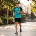 Maglia da corsa Joma Elite X fluor turchese/nera da uomo 7