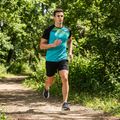 Maglia da corsa Joma Elite X fluor turchese/nera da uomo 8