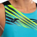 Canotta da corsa Joma Elite X SL fluor turchese/nera da uomo 5