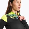 Felpa da running Joma Elite X donna nero/giallo fluo 3
