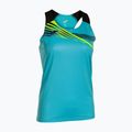 Canotta running donna Joma Elite X Tank Top fluor turchese/nero
