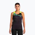 Canotta Joma Elite X da donna, running nero/giallo fluo