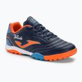 Scarpe da calcio per bambini Joma Toledo Jr TF navy/arancione