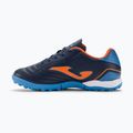 Scarpe da calcio per bambini Joma Toledo Jr TF navy/arancione 10