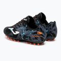 Scarpe da calcio per bambini Joma Super Copa Jr AG nero/turchese 3
