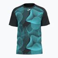 Maglia da tennis Joma Challenge uomo nero/turchese